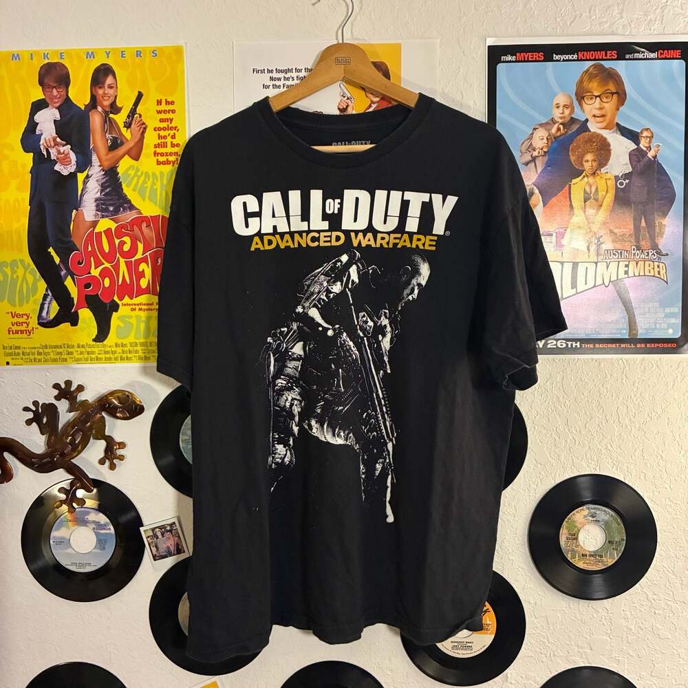 Call of Duty Advanced Warfare 2015 Promo Gaming Graphic T-Shirt Black XL